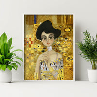 Quadro Ritratto di Adele Bloch-Bauer di Klimt riprodotto su tela Quadro Ritratto di Adele Bloch-Bauer di Klimt riprodotto su tela